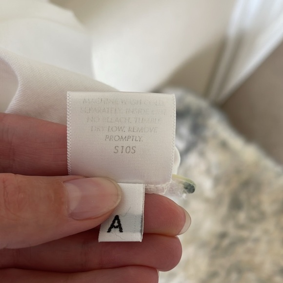 Eileen Fisher Organic Cotton Button Up Blouse Top W’s M White Basic Essential - Picture 5 of 14